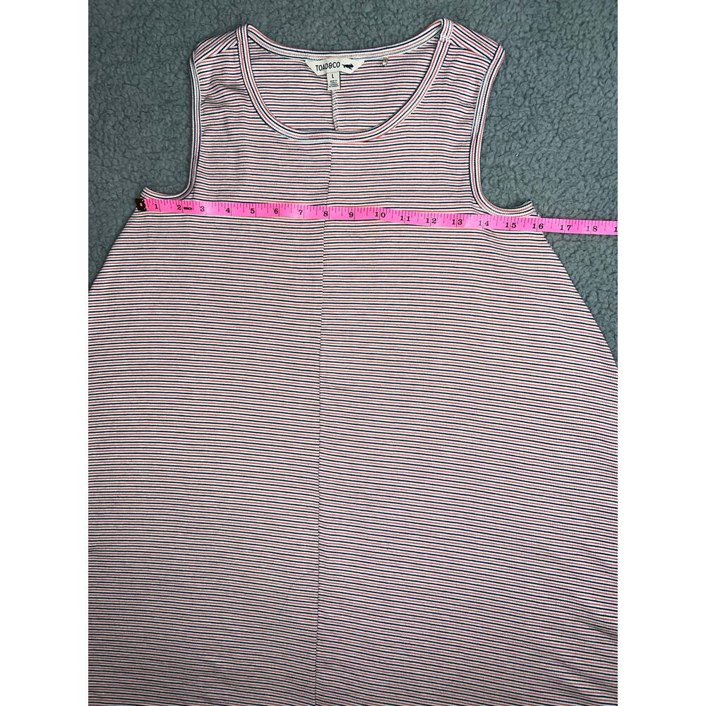 Toad and Co Daisy Rib Sleeveless Swing Dress Large (B120271) - Picture 6 of 9